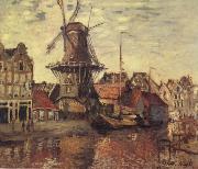 Claude Monet THe Windmill on the Onbekende Gracht china oil painting artist